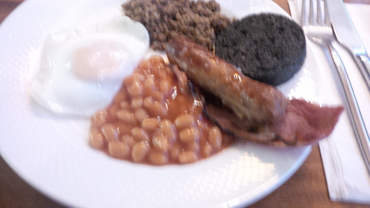 schottisches Frühstück mit Haggis